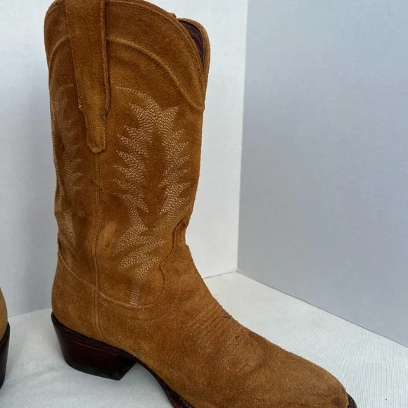 Tecovas The Josie Sienna Suede Women’s Cowboy Boots Size 7B - Picture 12 of 15